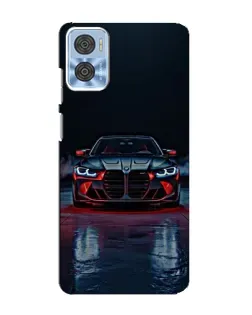 Чехол для Motorola MOTO E22 с картинкой «BMW на мокрой дороге» Чехол для Motorola MOTO E22 с картинкой «BMW на мокрой дороге»