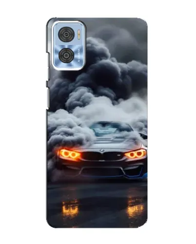 Чехол для Motorola MOTO E22 с картинкой «BMW в дыму» Чехол для Motorola MOTO E22 с картинкой «BMW в дыму»