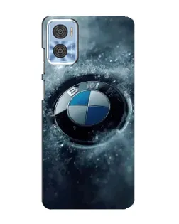 Чехол для Motorola MOTO E22 с картинкой «Логотип BMW — лед» Чехол для Motorola MOTO E22 с картинкой «Логотип BMW — лед»