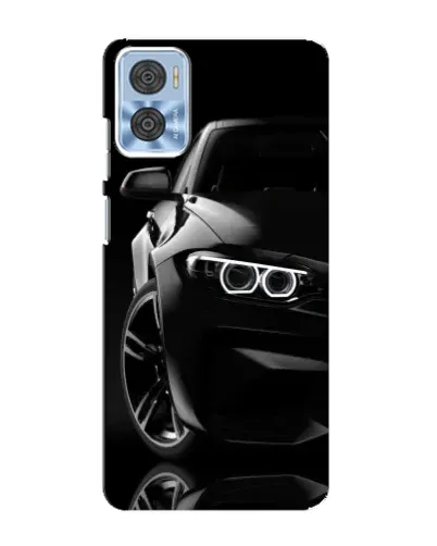 Чехол для Motorola MOTO E22 с картинкой «Черная BMW — профиль» Чехол для Motorola MOTO E22 с картинкой «Черная BMW — профиль»
