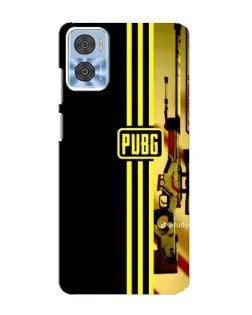 Чохол для Motorola MOTO E22 з картинкою «PUBG — камуфляжний шолом»