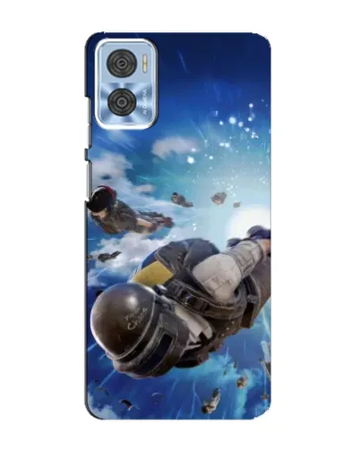 Чехол для Motorola MOTO E22 с картинкой «Десант PUBG — прыжок» Чехол для Motorola MOTO E22 с картинкой «Десант PUBG — прыжок»