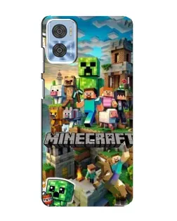 Чохол для Motorola MOTO E22 з картинкою «Замок Minecraft»