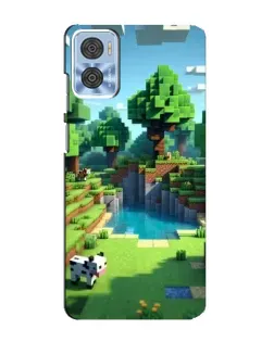 Чохол для Motorola MOTO E22 з картинкою «Minecraft літній день»