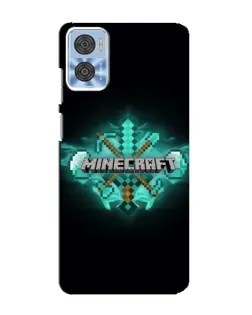 Чохол для Motorola MOTO E22 з картинкою «Minecraft Diamond лого»