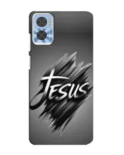 Чехол для Motorola MOTO E22 с картинкой «Надпись Jesus Graffiti»