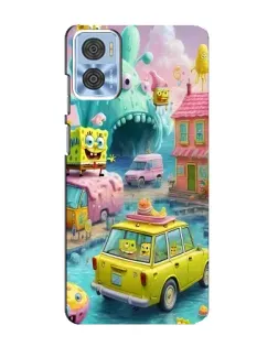 Чехол для Motorola MOTO E22 с картинкой «Монстр-трак приключения»