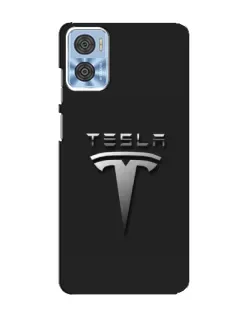 Чехол для Motorola MOTO E22 с картинкой «Стальной логотип Tesla» Чехол для Motorola MOTO E22 с картинкой «Стальной логотип Tesla»