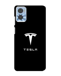 Чехол для Motorola MOTO E22 с картинкой «Tesla White Logo» Чехол для Motorola MOTO E22 с картинкой «Tesla White Logo»