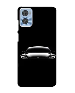 Чехол для Motorola MOTO E22 с картинкой «Фары Tesla Night» Чехол для Motorola MOTO E22 с картинкой «Фары Tesla Night»