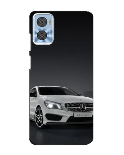 Чехол для Motorola MOTO E22 с картинкой «Mercedes AMG GT Silver»
