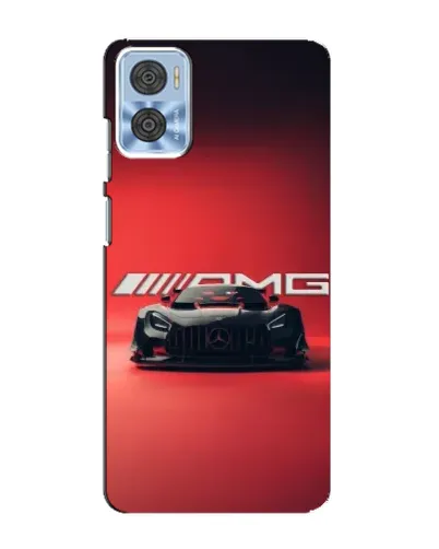 Чехол для Motorola MOTO E22 с картинкой «Mercedes AMG — красная линия»