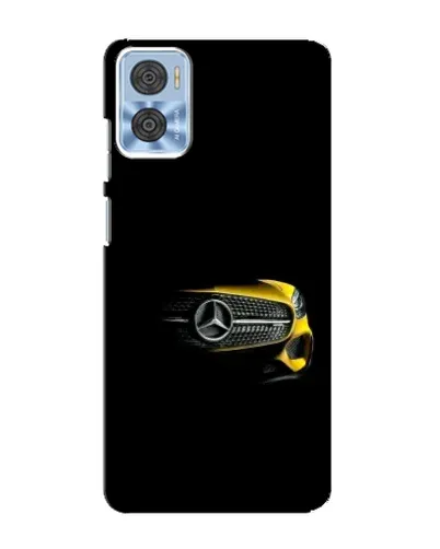 Чехол для Motorola MOTO E22 с картинкой «Mercedes — ретро стиль»