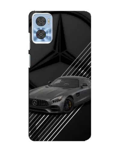 Чехол для Motorola MOTO E22 с картинкой «Mercedes AMG — графика»