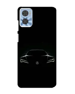 Чехол для Motorola MOTO E22 с картинкой «Mercedes — силуэт авто» Чехол для Motorola MOTO E22 с картинкой «Mercedes — силуэт авто»