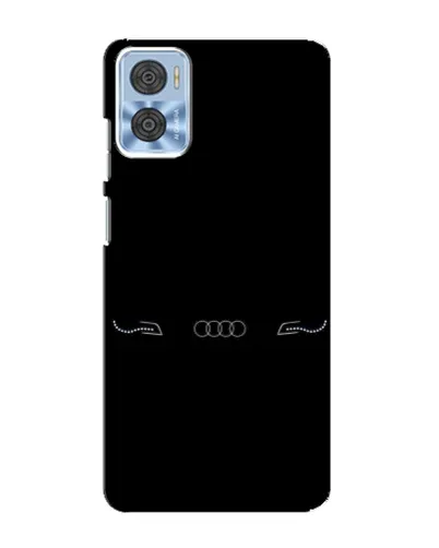 Чехол для Motorola MOTO E22 с картинкой «Audi — световой подпись»