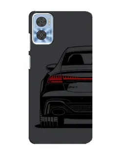 Чехол для Motorola MOTO E22 с картинкой «Задняя часть Audi — арт»