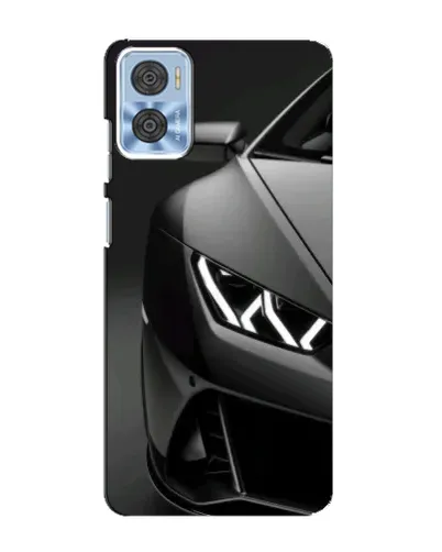 Чехол для Motorola MOTO E22 с картинкой «Lamborghini фары детализация»