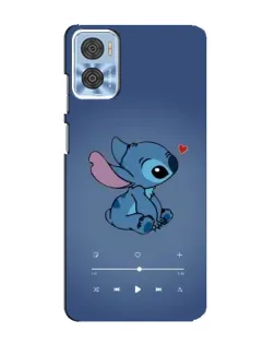 Чехол для Motorola MOTO E22 с картинкой «Музыкальный Stitch»