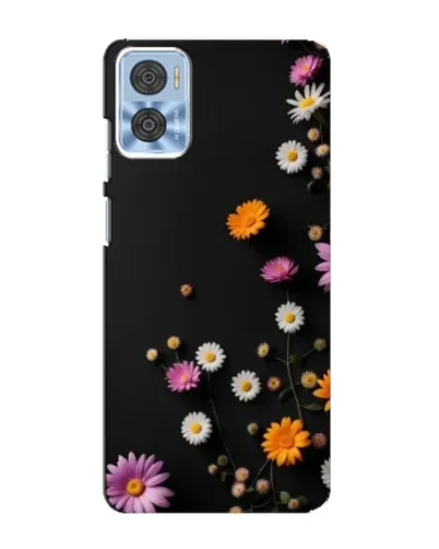 Чехол для Motorola MOTO E22 с картинкой «Цветочная композиция»