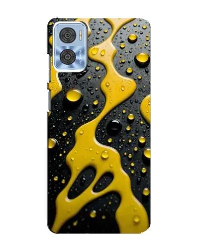 Чехол для Motorola MOTO E22 с картинкой «Жидкое желтое золото» Чехол для Motorola MOTO E22 с картинкой «Жидкое желтое золото»