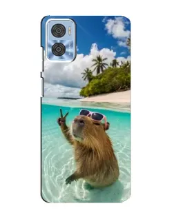 Чохол для Motorola MOTO E22 з картинкою «Капібара на морі» Чохол для Motorola MOTO E22 з картинкою «Капібара на морі»