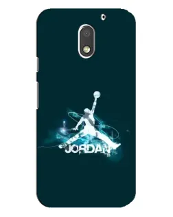 Чехол для Motorola MOTO E3 с картинкой «Jordan Blue Fire»