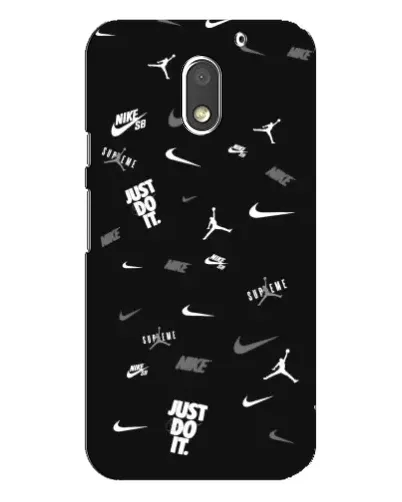 Чехол для Motorola MOTO E3 с картинкой «Nike Black Pattern» Чехол для Motorola MOTO E3 с картинкой «Nike Black Pattern»