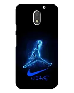 Чехол для Motorola MOTO E3 с картинкой «Jordan Neon Blue»