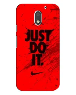 Чехол для Motorola MOTO E3 с картинкой «Nike Just Do It»