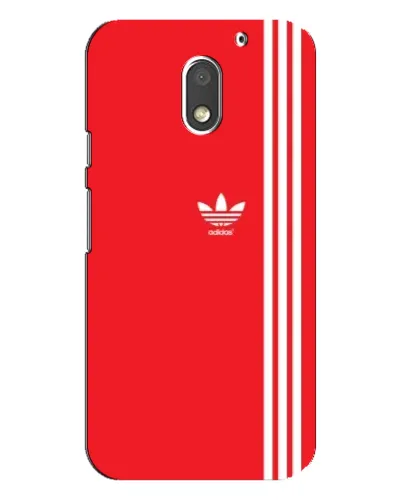 Чехол для Motorola MOTO E3 с картинкой «Красный минимализм Adidas»