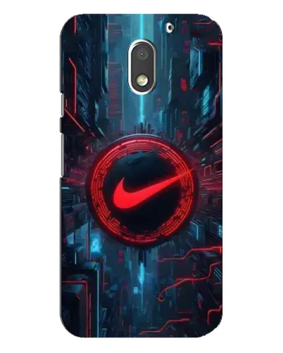 Чехол для Motorola MOTO E3 с картинкой «Техногенный стиль Nike»