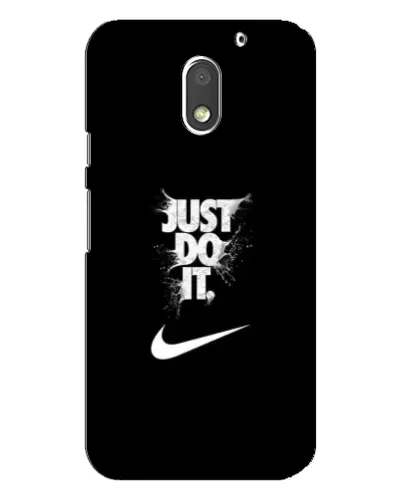 Чехол для Motorola MOTO E3 с картинкой «Текстовый принт Nike»