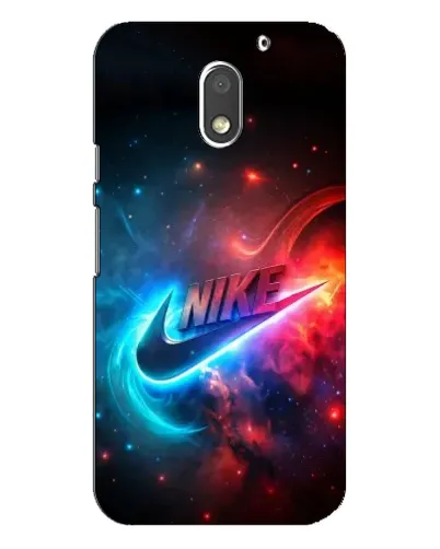 Чехол для Motorola MOTO E3 с картинкой «Огненный логотип Nike»