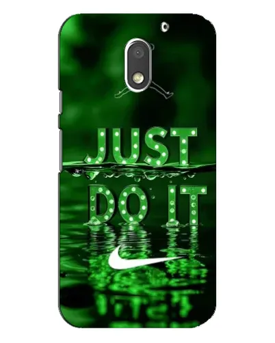 Чехол для Motorola MOTO E3 с картинкой «Зеленый неоновый Nike»