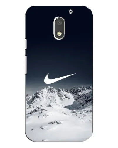 Чехол для Motorola MOTO E3 с картинкой «Nike — зимние горы»