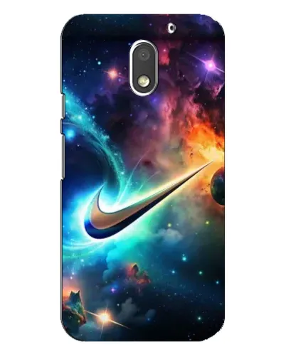 Чехол для Motorola MOTO E3 с картинкой «Космический Nike Swoosh»