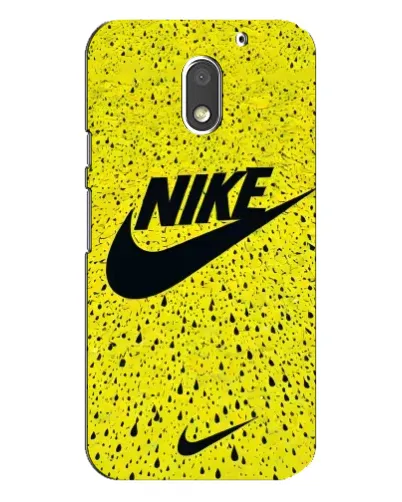 Чехол для Motorola MOTO E3 с картинкой «Желтый текстурный Nike»