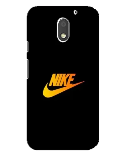 Чехол для Motorola MOTO E3 с картинкой «Золотой логотип Nike»