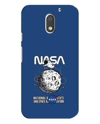 Чехол для Motorola MOTO E3 с картинкой «NASA — лунная миссия»