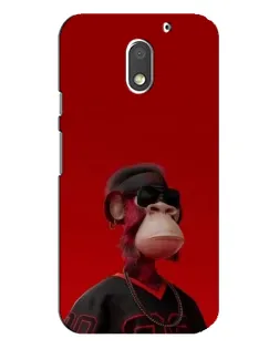 Чехол для Motorola MOTO E3 с картинкой «Bored Ape в красном» Чехол для Motorola MOTO E3 с картинкой «Bored Ape в красном»
