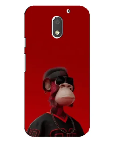 Чехол для Motorola MOTO E3 с картинкой «Bored Ape в красном» Чехол для Motorola MOTO E3 с картинкой «Bored Ape в красном»