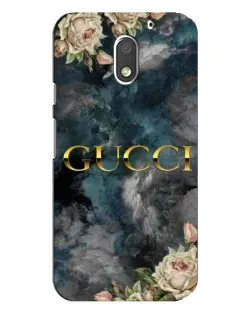 Чехол для Motorola MOTO E3 с картинкой «Абстрактные цветы Gucci»