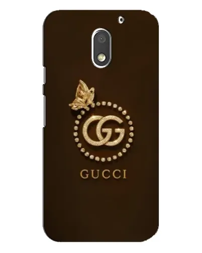 Чехол для Motorola MOTO E3 с картинкой «Gucci — золотая бабочка»