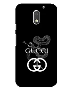 Чехол для Motorola MOTO E3 с картинкой «Gucci — серебряная змея»
