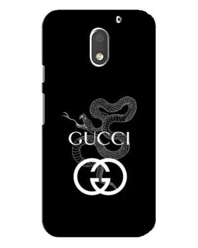 Чехол для Motorola MOTO E3 с картинкой «Gucci — серебряная змея»
