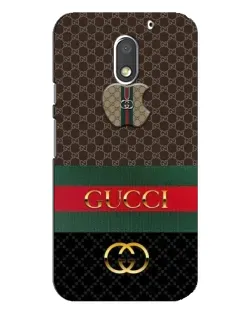 Чехол для Motorola MOTO E3 с картинкой «Gucci — брендированный десерт»