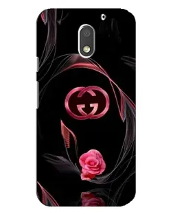 Чехол для Motorola MOTO E3 с картинкой «Gucci — неоновая роза»