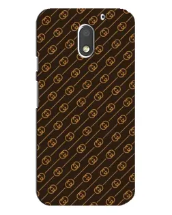 Чехол для Motorola MOTO E3 с картинкой «Gucci — золотые диагонали»