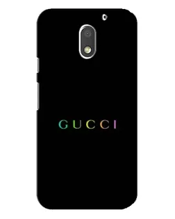 Чехол для Motorola MOTO E3 с картинкой «Gucci — неоновый минимализм»